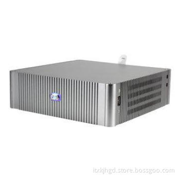 Silent MINI-ITX Aluminum Computer Cases Silver , Horizontal